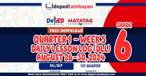 DLL QUARTER 1 WEEK 5 (AUGUST 26.